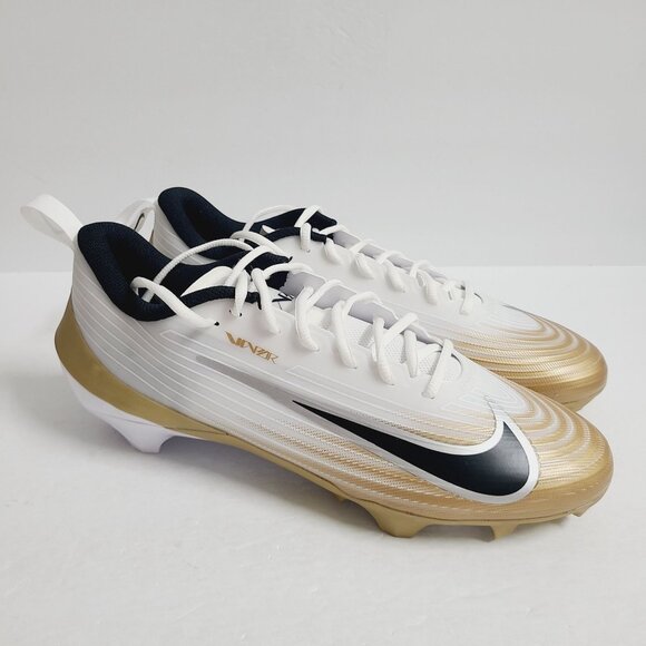NEW Nike Vapor Speed 3 Football Cleats FB3303-103 Size 12 White Gold main image 4